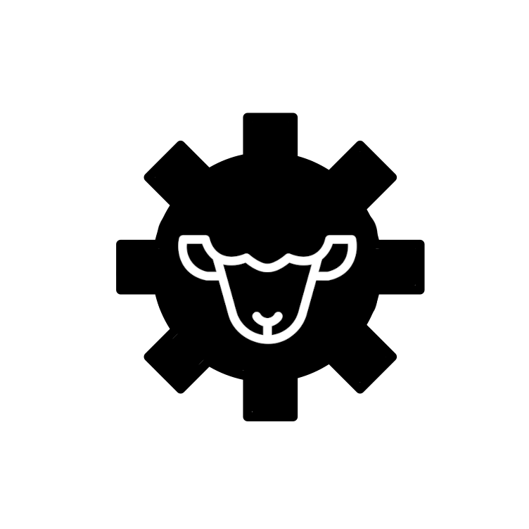 Black sheep logo for box of organic fresh - be the leader of your industry